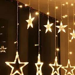 SPARK WORLD Yellow Star-Shaped String Lights-37