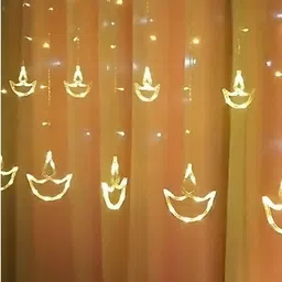 ENORMITY Yellow & White Moon Shape String Lights-33