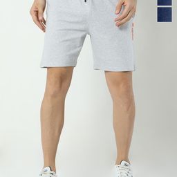 ARDEUR Men Pack Of 3 Mid-Rise Cotton Sports Shorts-24