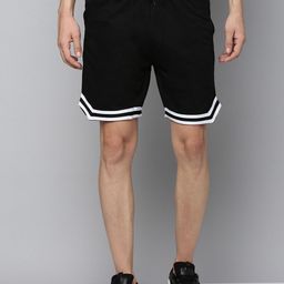 Urban Dog Men Striped Mid-Rise Cotton Sports Shorts-29