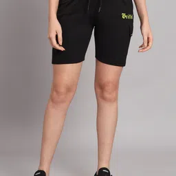 GRIFFEL Women Loose Fit Mid-Rise Cotton Sports Shorts-36