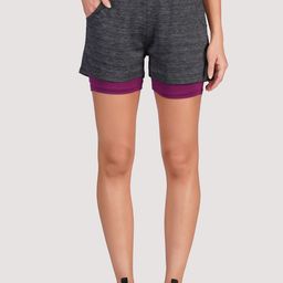 Kyk Women Colourblocked Yoga Sports Shorts-picture-26