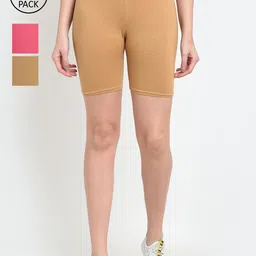 GRACIT Women Pack of 3 Sports Shorts-picture-23
