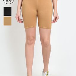 GRACIT Women Set Of 3 Cycling Sports Shorts-image-121