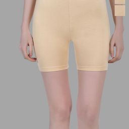 Aimly Women Pack Of 3 Mid-Rise Skinny Fit Sports Shorts-image-47