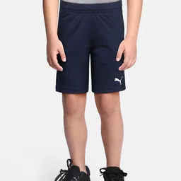 Puma Boys Navy Blue Active Interlock Sports Shorts-13