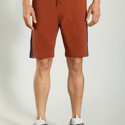 Indian Terrain Men Colourblocked Mid-Rise Regular Casual Shorts-image-9