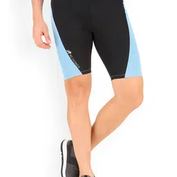 REDESIGN Men Colourblocked Skinny Fit Rapid-Dry Running Sports Shorts-image-27