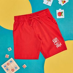 Pantaloons Junior Boys Typography Printed Cotton Shorts-32