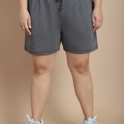 Rute Plus Size Women Mid-Rise Cotton Sports Shorts-image-31