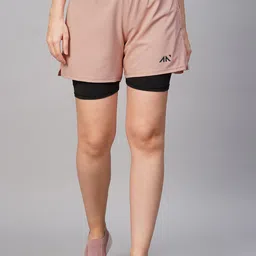 AESTHETIC NATION Women 2 in 1 Dri-FIT Running Sports Shorts-image-97