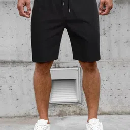 NOBERO Men Mid Rise Drawstring Cotton Sports Shorts-picture-14