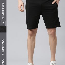 Force NXT Men Solid Pack of 2 Super Combed Cotton Bermuda-image-20