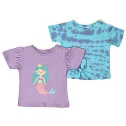 MiArcus Girls Pack Of 2 Printed Cotton T-shirts-image-94