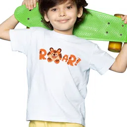 BRATMA Boys Typography Printed Round Neck Short Sleeves Regular T-shirt-13