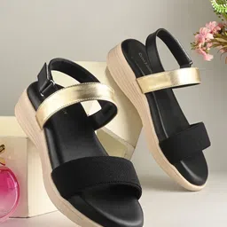 CLOG LONDON Double Straps Open Toe Flats-53