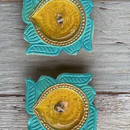 Ariana Set Of 4 Terracotta  Diyas-22