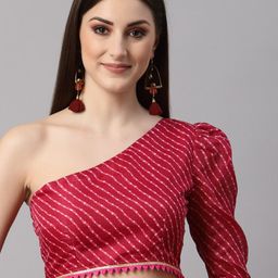 NEUDIS Women Maroon Printed Crop Top-image-34