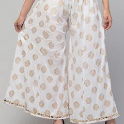 Trend Level Women Ethnic Printed Flared Knitted Palazzos-image-51