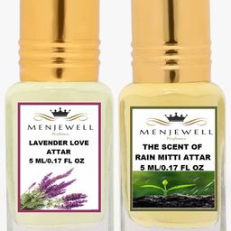 Menjewell Set Of 2 Lavender Love & The Scent Of Rain Mitti - 10 ml-13