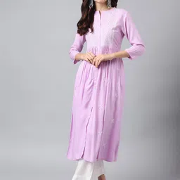 ANANDITA Women Thread Work Embroidery kurta-picture-34