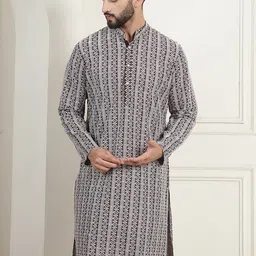 Anouk Maroon Ethnic Motifs Embroidered Cotton Kurta-picture-52
