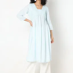 Ethnicity Geometric Woven Design Sequins Pleated A-Line Kurta-picture-21