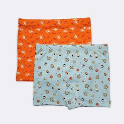 Van Heusen Girls Pack Of 2 Conversational Printed Assorted Cotton Boyshorts Briefs-picture-58
