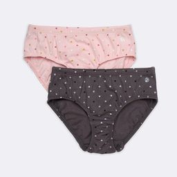 Van Heusen Girls Pack Of 2 Assorted Conversational Printed Cotton Hipster Briefs-image-10