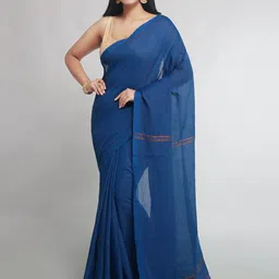 WoodenTant Striped Zari Saree-picture-37