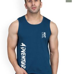 SLOWLORIS Pack Of 2 Rich Sleeveless Gym Innerwear Vests SL26 (LGTGREEN KEEP) (PEACOCK ADV-image-56