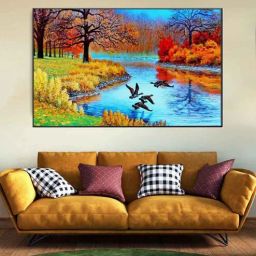 dekorstation Nature Scenery Multicolour Canvas Art Print-picture-43