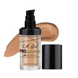 L.A Girl Pro Coverage HD Long Wear Illuminating Foundation - Natural GLM644-29