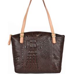 Hidesign Coffee Brown Animal Textured Leather Regular Structured Shoulder Bag-19