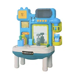 ADKD Kids Kitchen Wash Basin Play Set Working Press & Pump Faucet with Music & Light-35