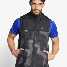 Wildcraft Men Black Grey Windcheater Sporty Jacket-10
