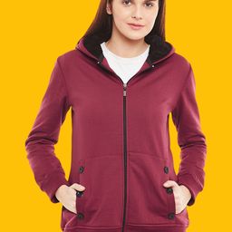 BAESD Women Colourblocked Fleece Lightweight Longline Sporty Jacket-image-38