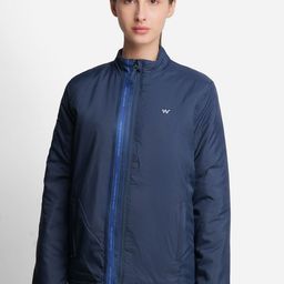 Wildcraft Women Navy Blue Lightweight Longline Outdoor Sporty Jacket-picture-56
