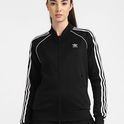 ADIDAS Originals Women Black Striped Sporty Jacket-image-33