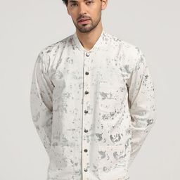 LELA Men Geometric Sporty Jacket-image-92
