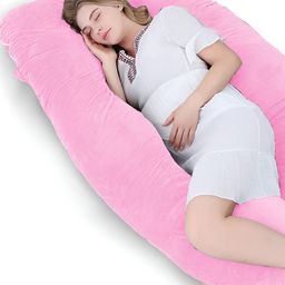 DADDY COOL Pink  & White Faux Velvet Fibre Filled Breathable Maternity Pillow-image-61