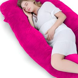 DADDY COOL Pink & White  Faux Velvet Fibre Filled Breathable Maternity Pillow-image-59