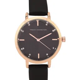 French Connection Women Regular Style Leather Straps Analogue Display Watch FCN00064B-95