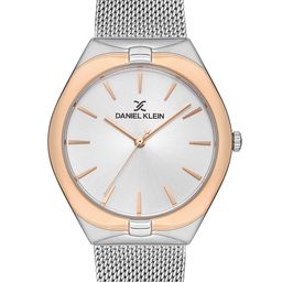 Daniel Klein Women Silver-Toned Dial & Silver Toned Bracelet Style Straps Analogue Watch DK 1 13195-6-image-32