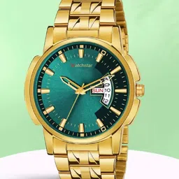 WATCHSTAR Men Mother of Pearl Dial & Stainless Steel Analogue Watch DD Gold Green-image-84