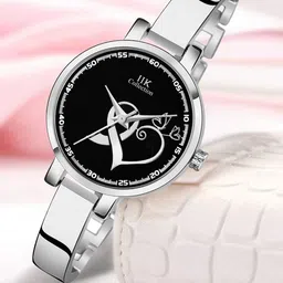 IIK COLLECTION Women Printed Dial & Stainless Steel Bracelet Style Straps Analogue Watch IIK-3066W-97