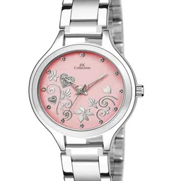 IIK COLLECTION Women Printed Dial & Stainless Steel Bracelet Style Straps Analogue Watch IIK-3102W-image-46