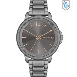 Lacoste Women Grey Brass Dial & Grey Stainless Steel Bracelet Style Straps Analogue Watch-image-62