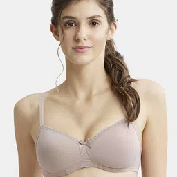 Jockey Wirefree Padded Medium Coverage Lace Styling Tshirt Bra-1723-20