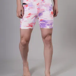 Apraa & Parma Men Printed Slim-Fit High-Waist Swim Bottoms-image-84